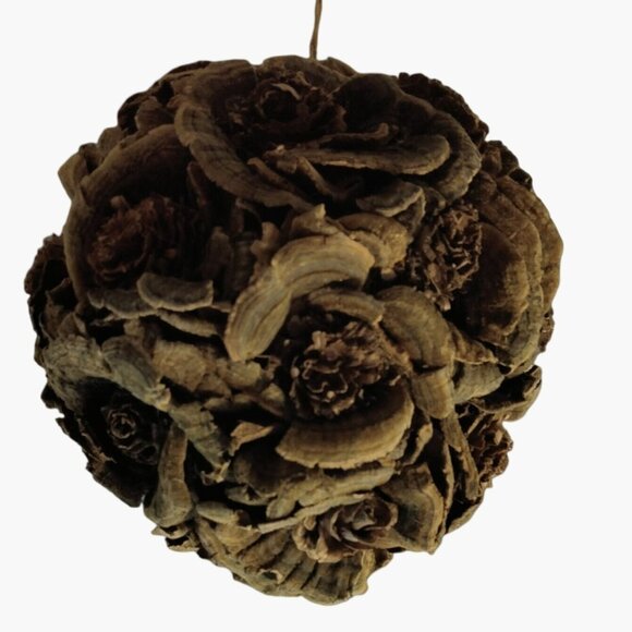 Natural Brown Pine Cone Pomander Ball Ornament Rustic Decor Lodge Cabin Cottage - Picture 5 of 5